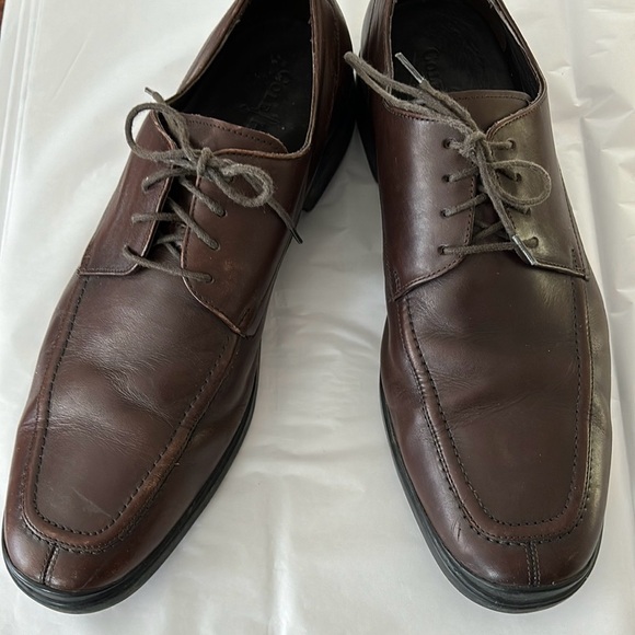 🌺 Mens Cole Haan Brown Leather Lace Up Oxfords Size 13 M NikeAir Soles - Picture 6 of 8